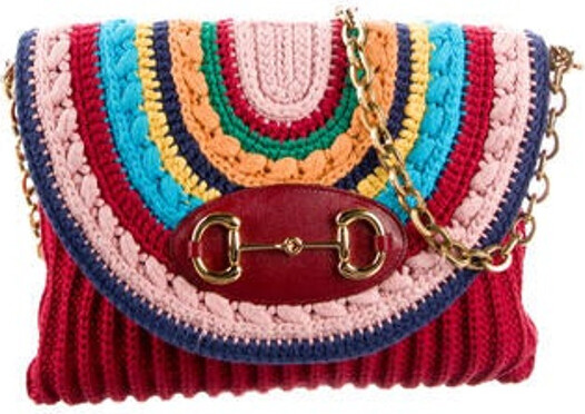 Gucci Crochet Horsebit 1955 Flap Shoulder Bag - ShopStyle