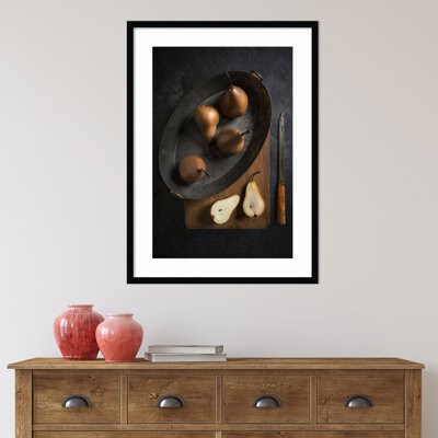 Latitude Run Pears Still Life by Diana Popescu - Single Picture Frame Print