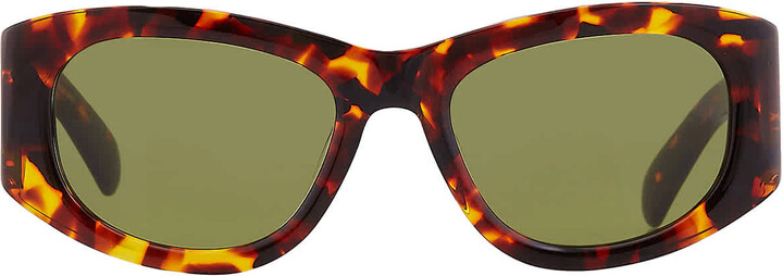 Ferragamo Green Oval Ladies Sunglasses SF1082SN 219 53
