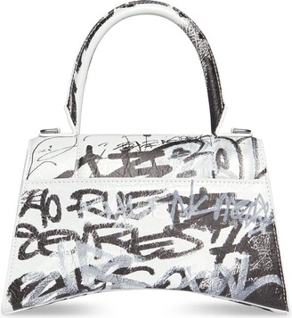 送料込 BALENCIAGA HOURGLASS SMALL HANDBAG GRAFFITI Balenciaga Hourglass Small Handbag Graffiti - ShopStyle