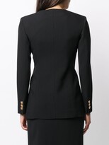 Thumbnail for your product : Versace Graphic-Neckline Double-Breasted Blazer