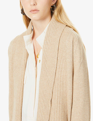 Vince Shawl-collar wool and cashmere-blend cardigan