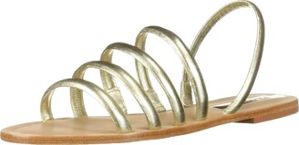 Kaanas Women's MACEIO 4-Strap Flat Leather Open Toe Sandal Shoe