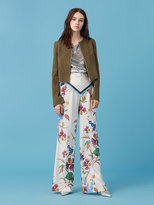 Thumbnail for your product : Diane von Furstenberg Suede Zip Front Fitted Jacket