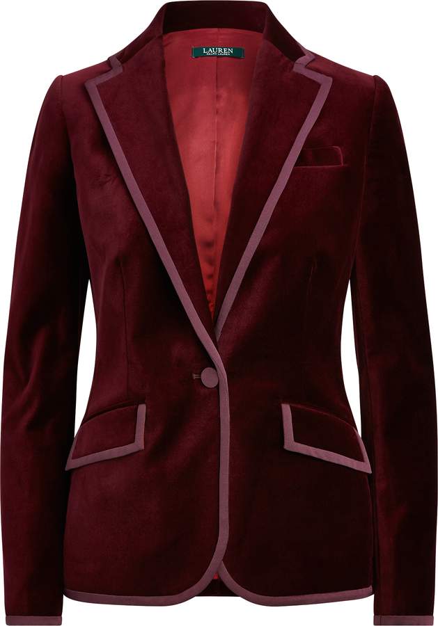 lauren ralph lauren velvet blazer