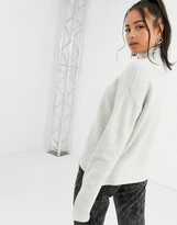 Thumbnail for your product : Bershka roll neck jumper in beige