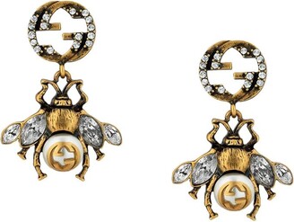 Gucci Double G bee earrings