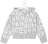 Thumbnail for your product : DKNY logo zip hoodie