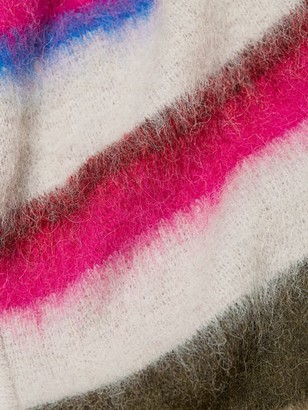Tanya Taylor Farah Colorblock Knit Alpaca-Blend Cardigan