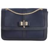 Blue Leather Handbag