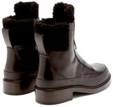 Thumbnail for your product : Chloé Roy Shearling-lined Leather Boots - Black