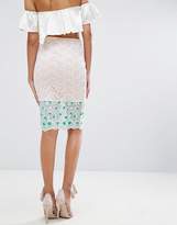 Thumbnail for your product : Endless Rose Floral Embroidered Lace Pencil Skirt