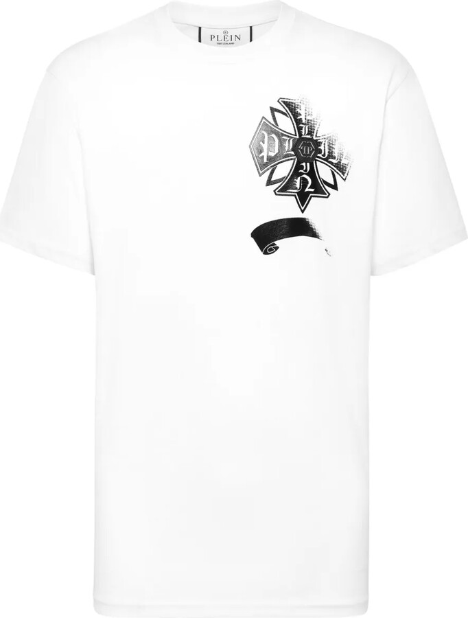 Philipp Plein Destroyed Crest T-shirt