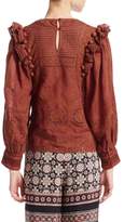 Thumbnail for your product : Sea Embroidered Ruffle Blouse