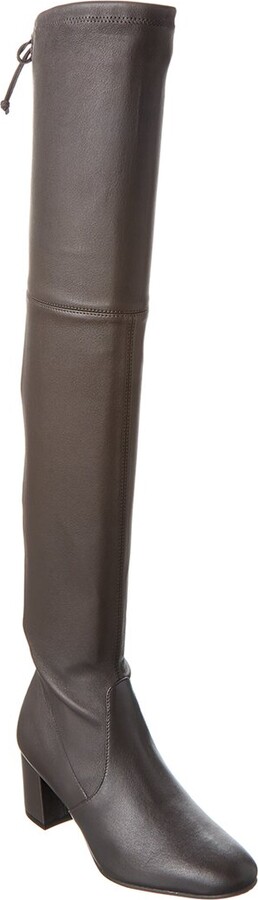 Stuart Weitzman Genna Leather Over-The-Knee Boot - ShopStyle
