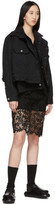 Thumbnail for your product : Sacai Black Wide Pleated Cardigan