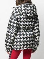 Thumbnail for your product : Perfect Moment Houndstooth Print Oversized Parka Coat