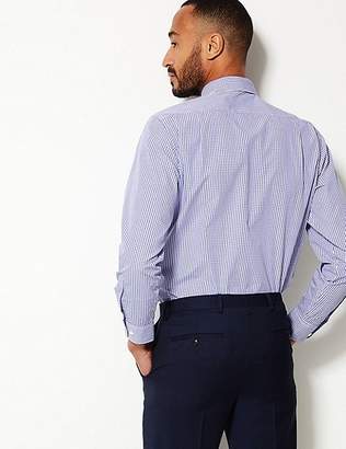 Marks and Spencer Cotton Rich Regular Fit Shirt
