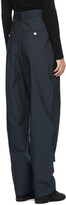 Thumbnail for your product : Isabel Marant Navy Seersucker Tacoma Trousers