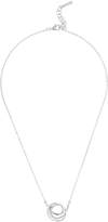 Thumbnail for your product : Karen Millen Silver & crystal ribbon pendant