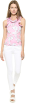 Thumbnail for your product : Cynthia Rowley Bonded Ruffle Top