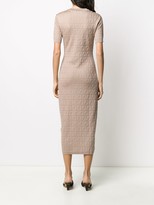 Thumbnail for your product : Fendi FF motif knitted midi dress