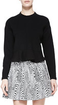 Thumbnail for your product : Opening Ceremony Snowe Insert Knit Pullover