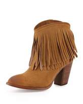 Thumbnail for your product : Frye Ilana Fringe Suede Bootie, Sand