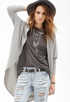 Thumbnail for your product : Forever 21 Open-Front Knit Cardigan