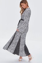 Thumbnail for your product : Forever 21 Belted Floral Print Maxi Dress