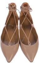 Thumbnail for your product : Aquazzura Christy Lace-Up Flats