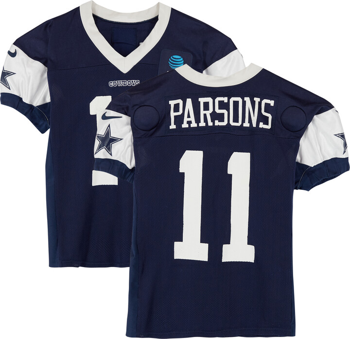 Fanatics Authentic Micah Parsons Dallas Cowboys Practice-Used #11 Navy Nike Jersey from the 2024-25 NFL Season