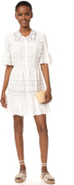 Thumbnail for your product : Rebecca Taylor Eyelet Dress with Crochet Trim