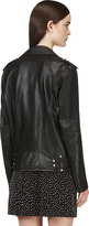 Thumbnail for your product : Balmain Pierre Black Pebbled Leather Biker Jacket