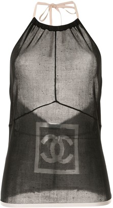 Chanel Pre-Owned CC halterneck camisole