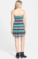 Thumbnail for your product : Billabong 'Spread the News' Print Strapless Dress (Juniors)