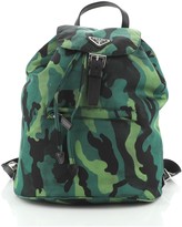 prada camo backpack