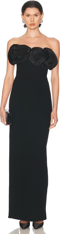Rachel Gilbert Levi Gown in Black