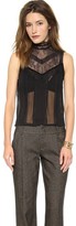 Thumbnail for your product : Alice + Olivia Harlow Sleeveless Victorian Blouse
