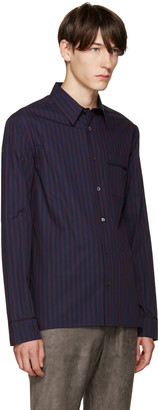 3.1 Phillip Lim Navy & Purple Pyjama Shirt