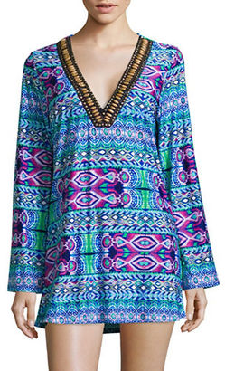 La Blanca Global Perspective V-Neck Cover-Up Tunic