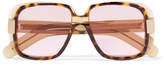 Thumbnail for your product : Gucci Square-frame Tortoiseshell Acetate Sunglasses