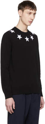 Givenchy Black and White Stars Sweater
