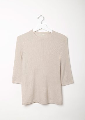 6397 Ribbed Cashmere Sweater Ash Size: Medium