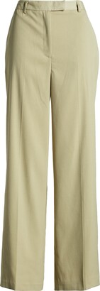 Topshop Slouch Straight Leg Trousers