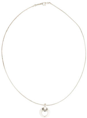 Tiffany & Co. Heart Stencil Pendant Necklace