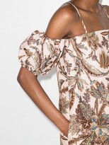 Thumbnail for your product : ALÉMAIS ALEMAIS - Neutrals Estella Floral Print Mini Dress