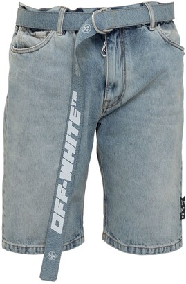 Farfetch Kleidung Hosen & Jeans Kurze Hosen Shorts Frayed-edge denim shorts 