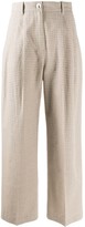 Thumbnail for your product : Wood Wood Checked Wide-Leg Trousers