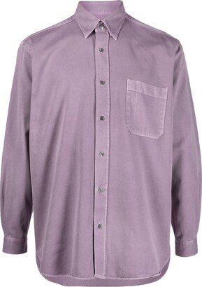 Closed Chest Patch-Pocket Detail Shirt